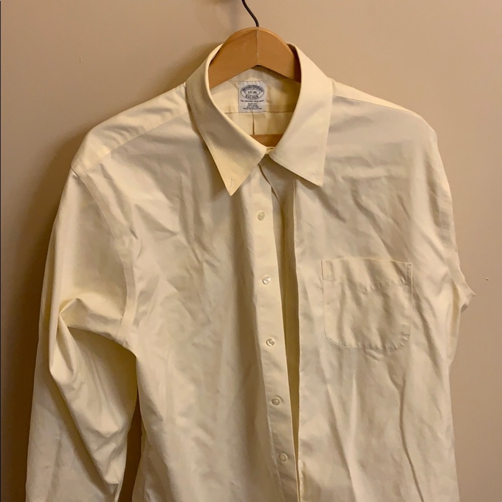 Cream BrooksBrothers dress shirt